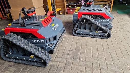 afstand bestuurbare hellingmaaier